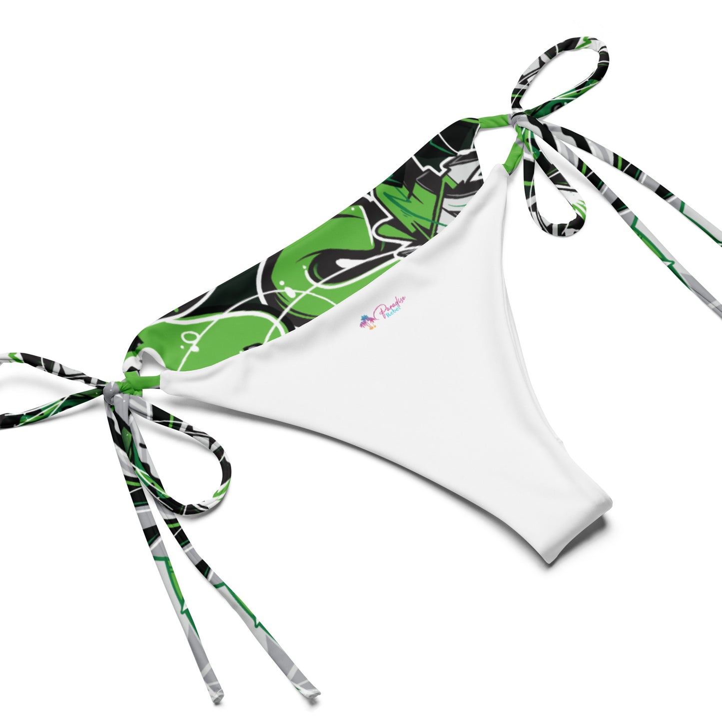 Green Graffiti Art Bikini