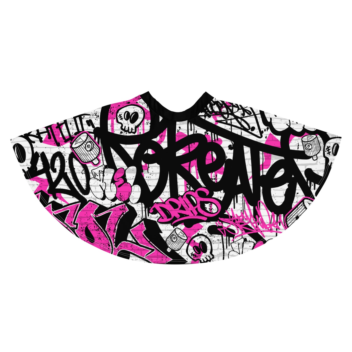 Pink Graffiti Art Skirt
