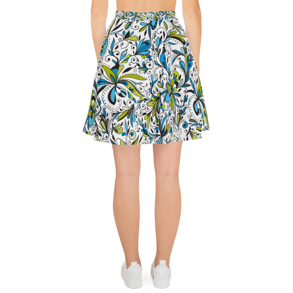 Chaos Floral Skirt