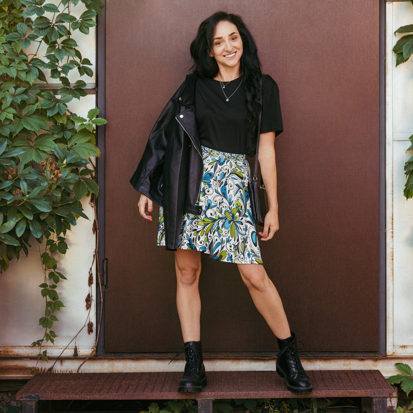 Chaos Floral Skirt