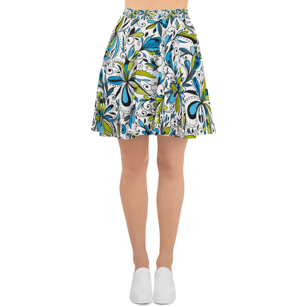 Chaos Floral Skirt