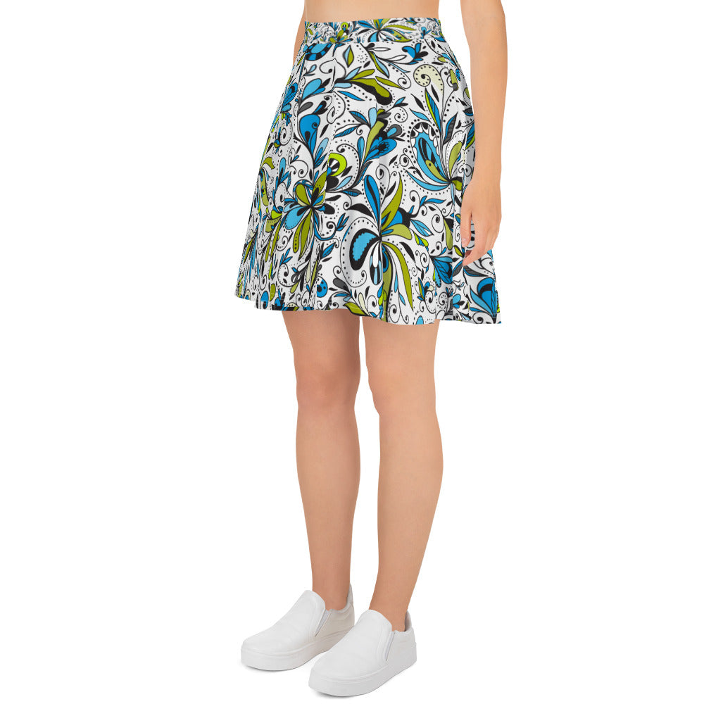 Chaos Floral Skirt