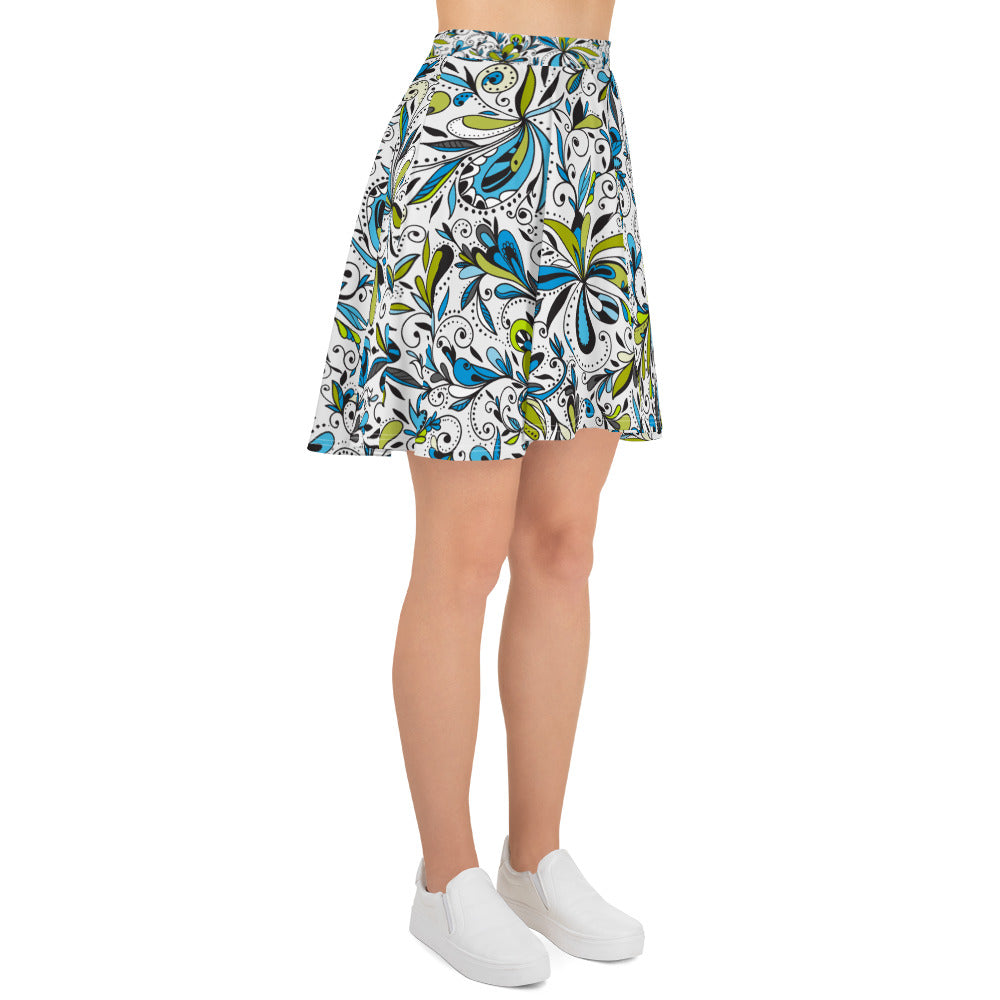 Chaos Floral Skirt