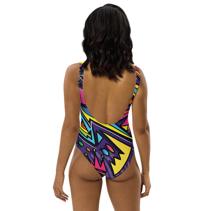 Comic Graffiti 1PC Swimsuit