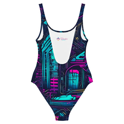 Cyber City Graffiti 1PC Swimsuit