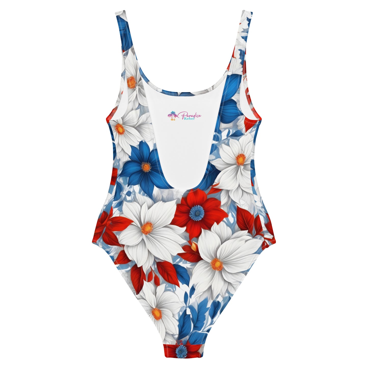 Colorful Floral 1PC Swimsuit