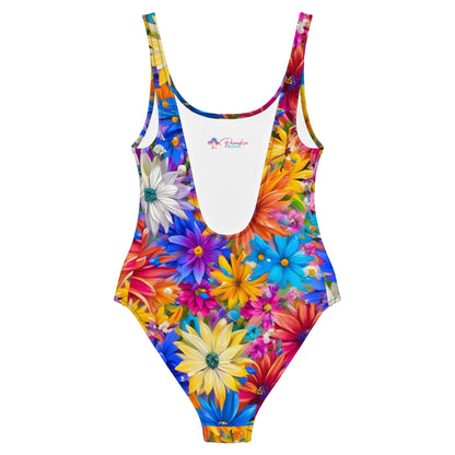 Explosion of Flowers 1PC Swimsuit