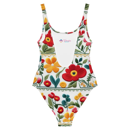 Happy Floral 1PC Swimsuit