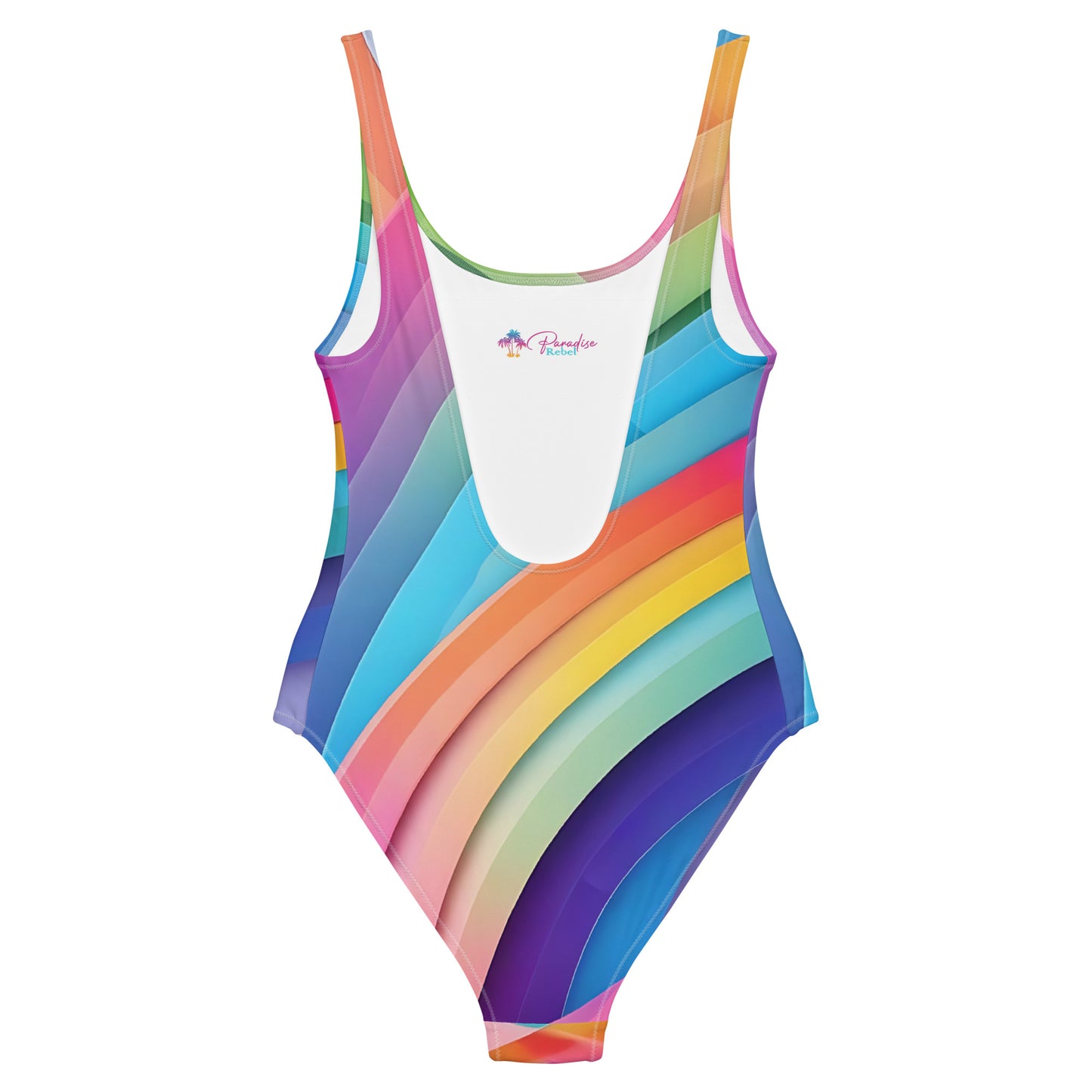 Rainbow Abstract 1PC Swimsuit