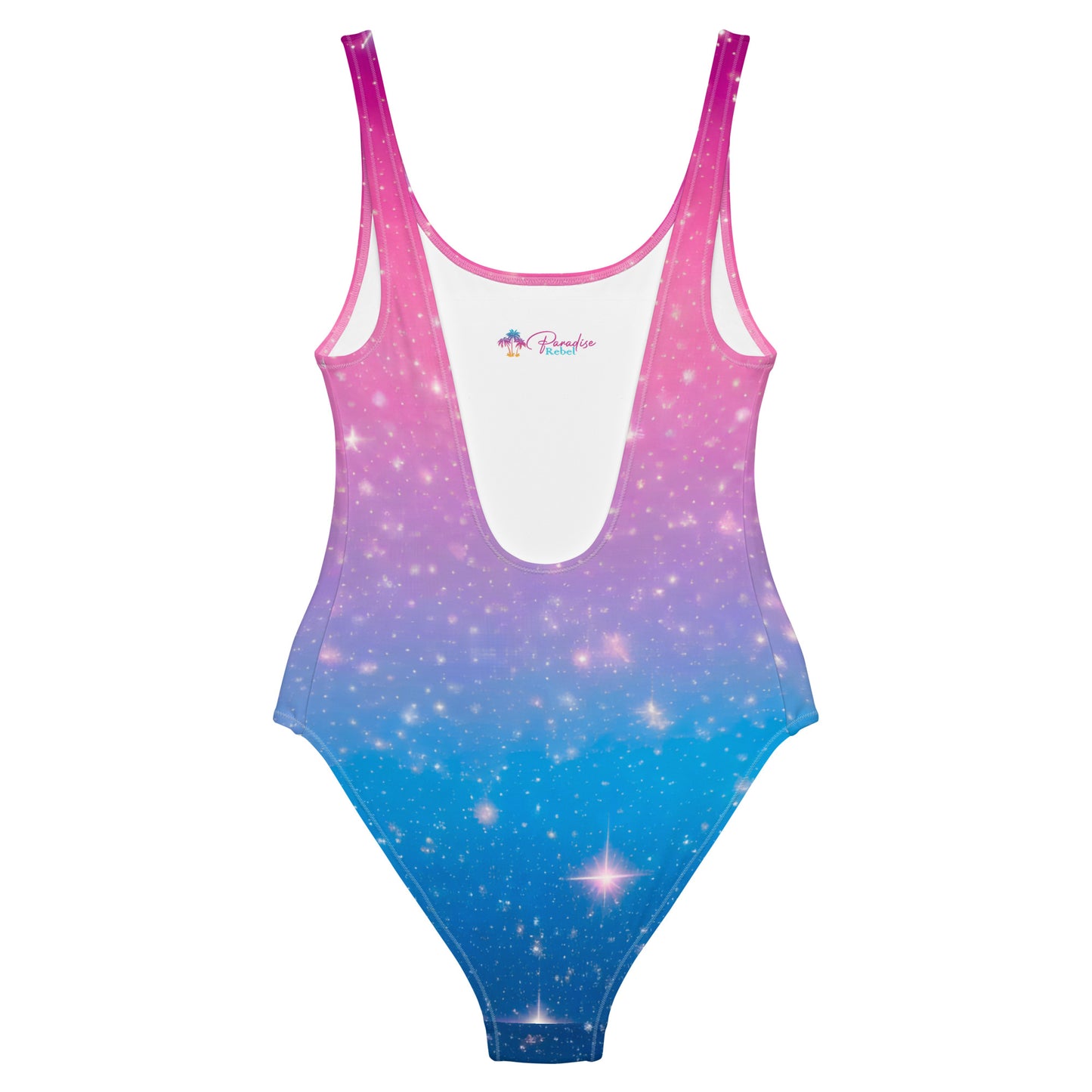 Stars on Pink and Blue 1PC Swimsuit