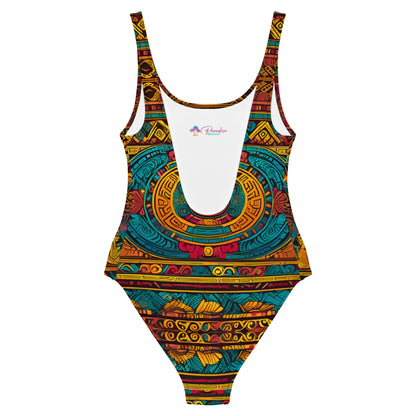 Ancient Mayan Style 1PC Swimsuit