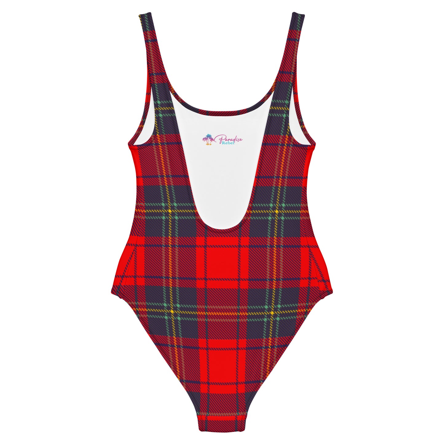 Red Plaid 1PC Swimsuit