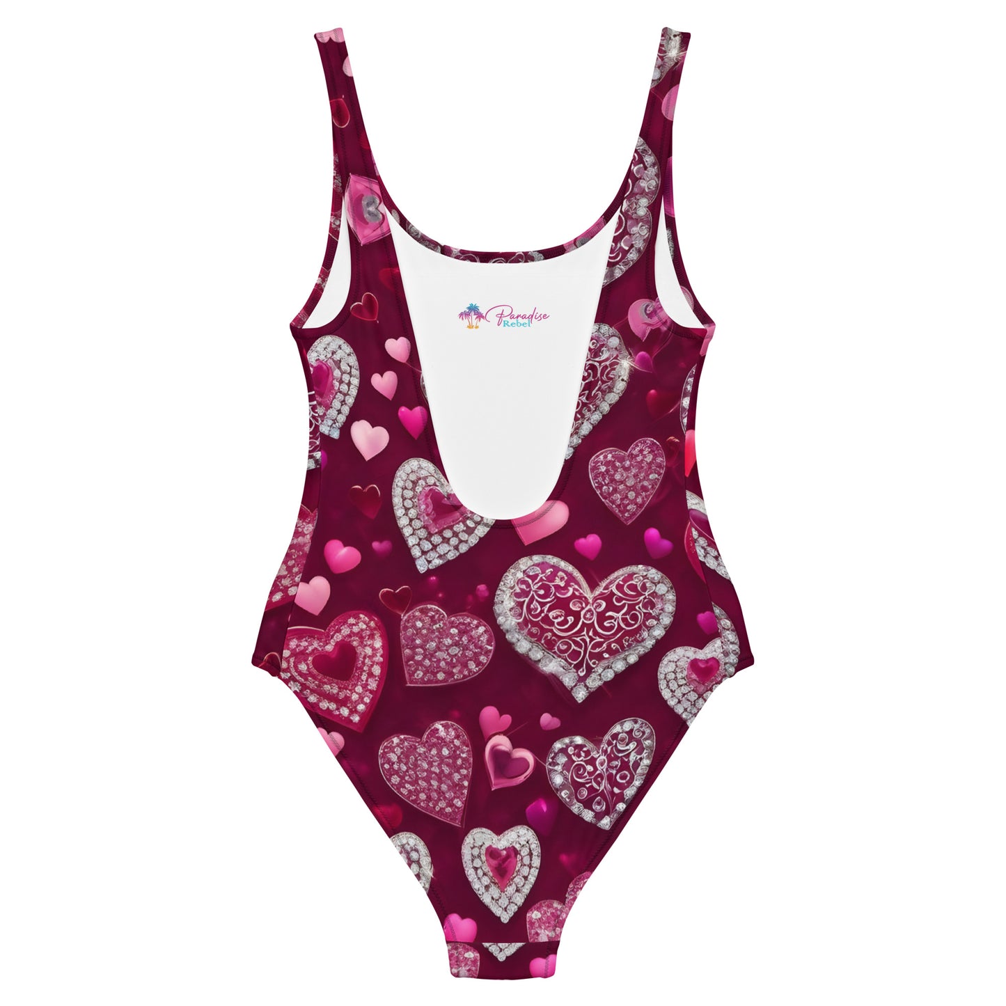 Diamond Hearts 1PC Swimsuit