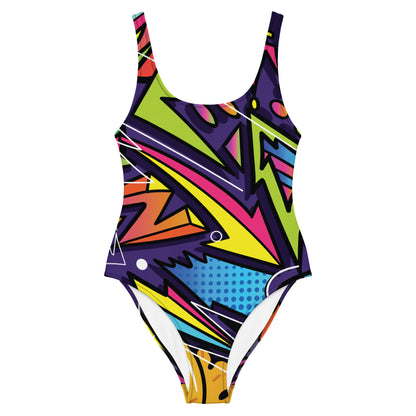 Comic Graffiti 1PC Swimsuit