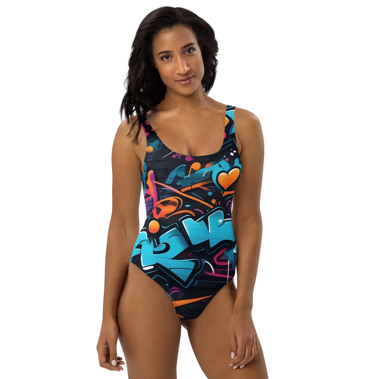 Bad Neighborhood Graffiti Art 1PC Swimsuit