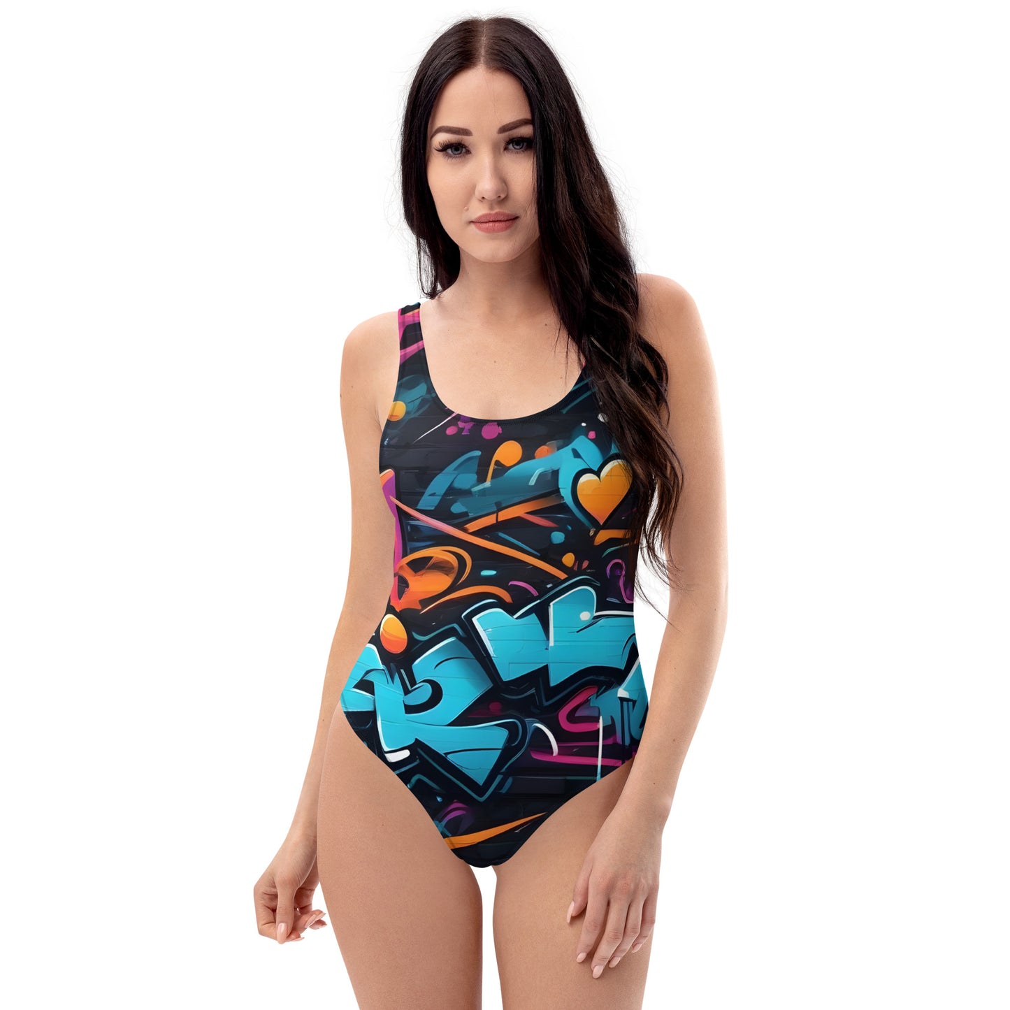 Bad Neighborhood Graffiti Art 1PC Swimsuit