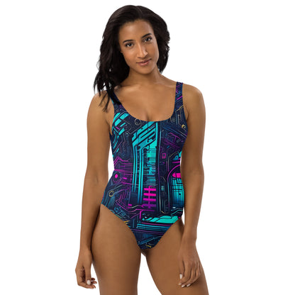 Cyber City Graffiti 1PC Swimsuit