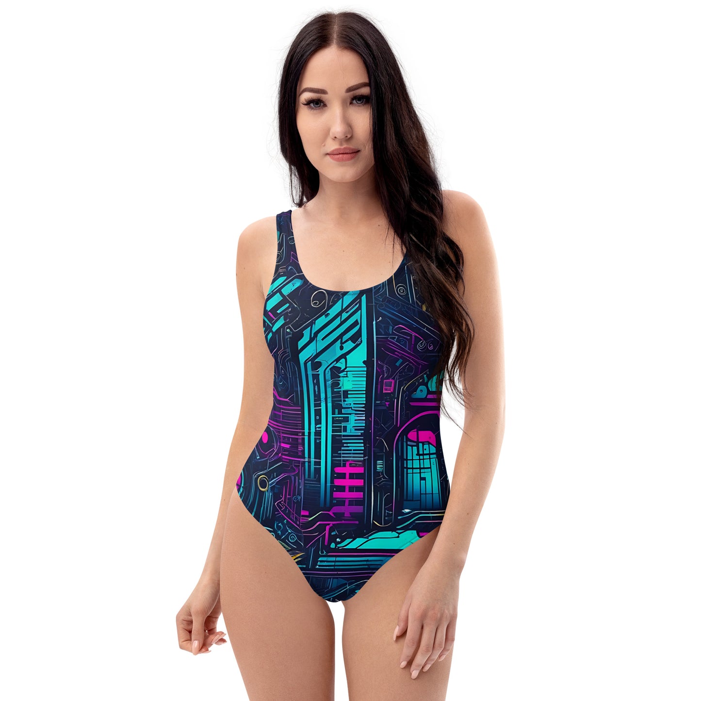 Cyber City Graffiti 1PC Swimsuit