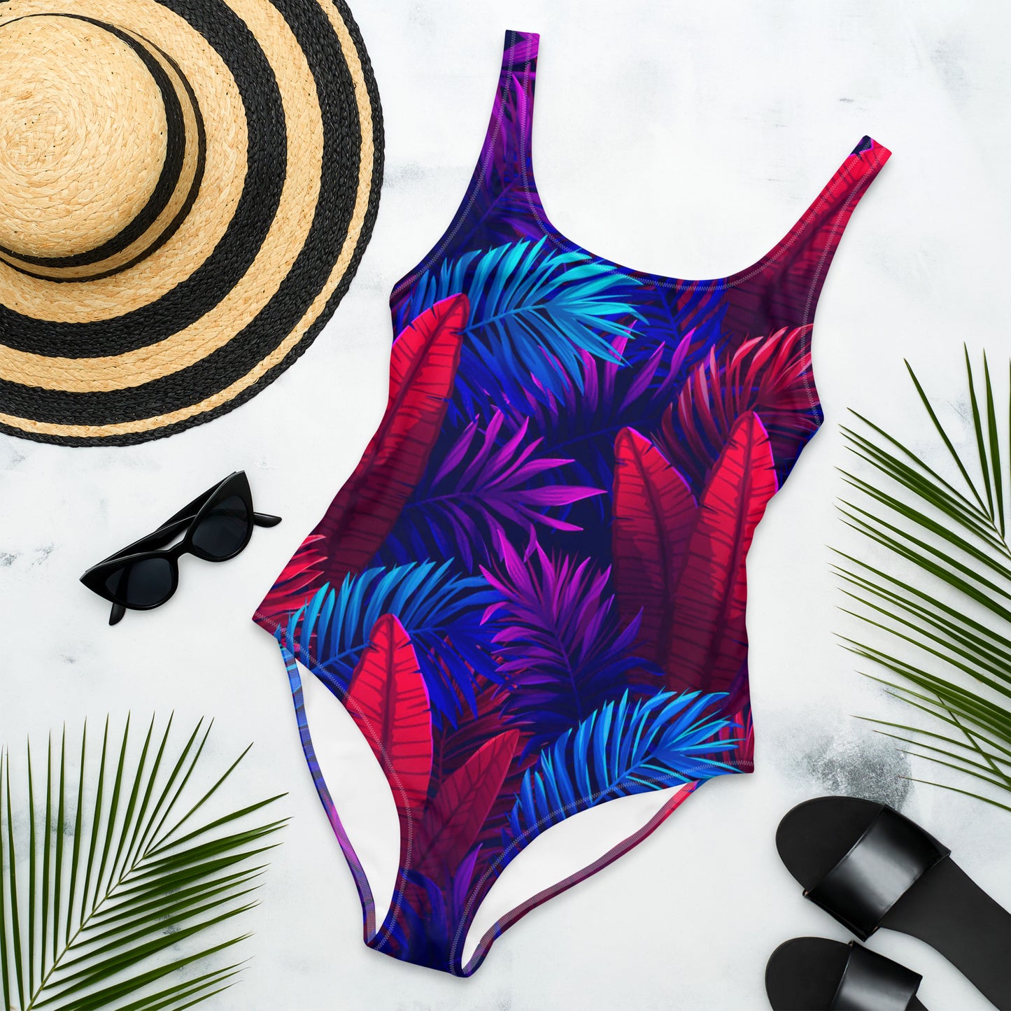 Tropical 1PC Swimsuit