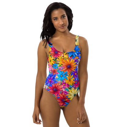 Explosion of Flowers 1PC Swimsuit