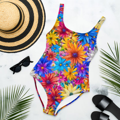 Explosion of Flowers 1PC Swimsuit