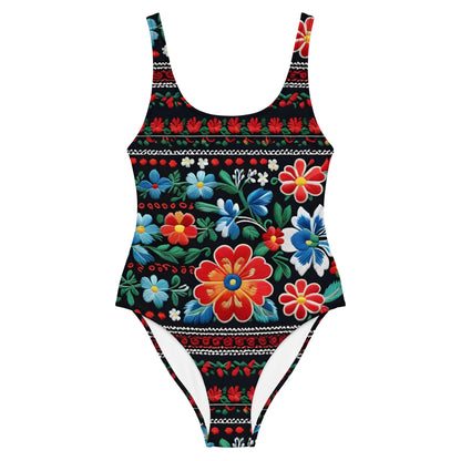 Positive Floral 1PC Swimsuit