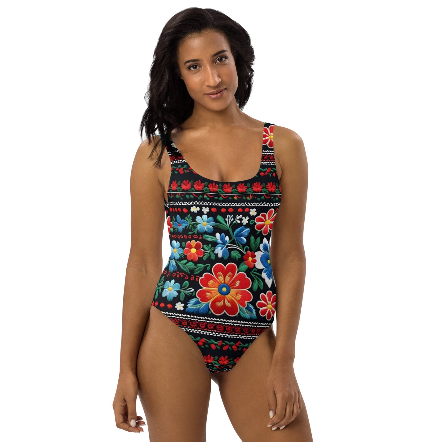 Positive Floral 1PC Swimsuit