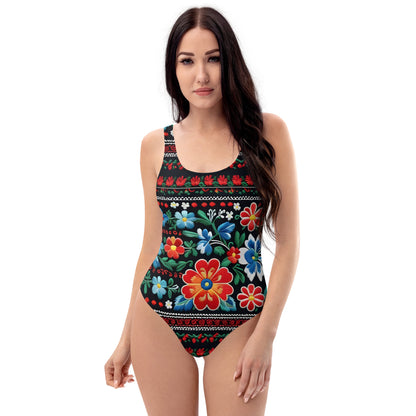 Positive Floral 1PC Swimsuit