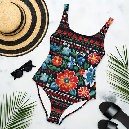 Positive Floral 1PC Swimsuit