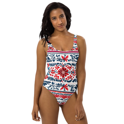 Beautiful Floral 1PC Swimsuit