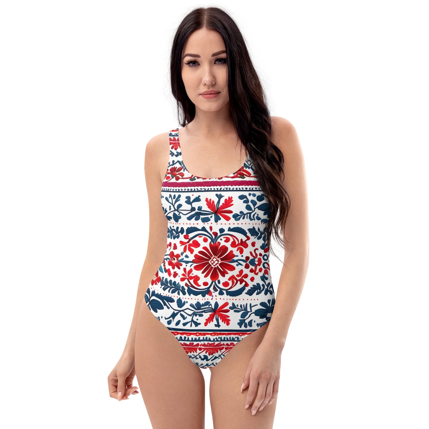 Beautiful Floral 1PC Swimsuit