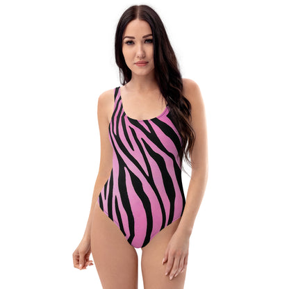 Pink Zebra 1PC Swimsuit