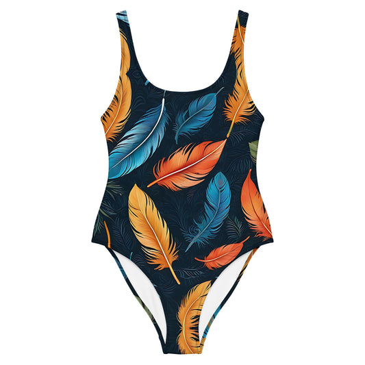 Colorfuf Feathers 1PC Swimsuit