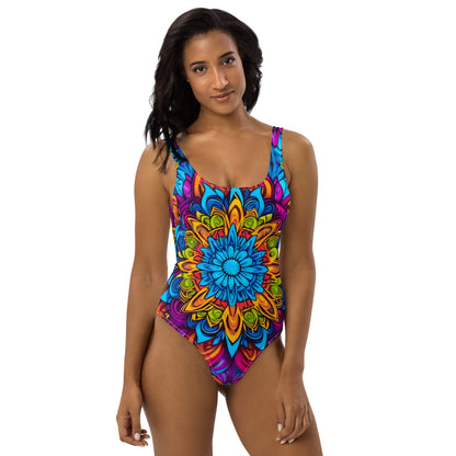 Colorful Mandala 1PC Swimsuit