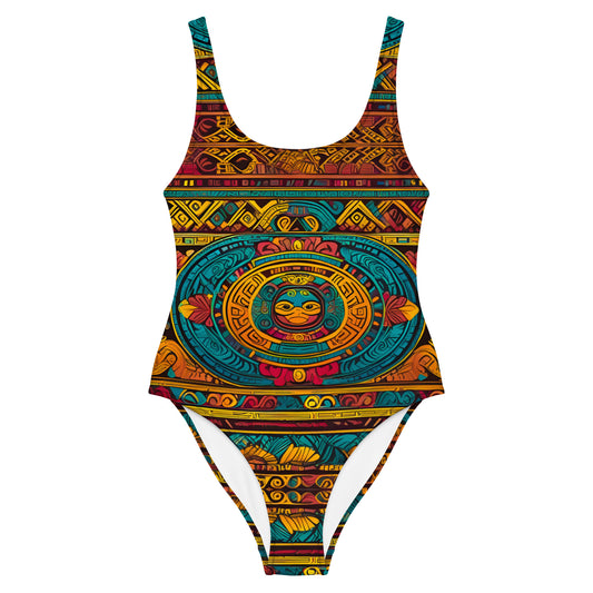 Ancient Mayan Style 1PC Swimsuit