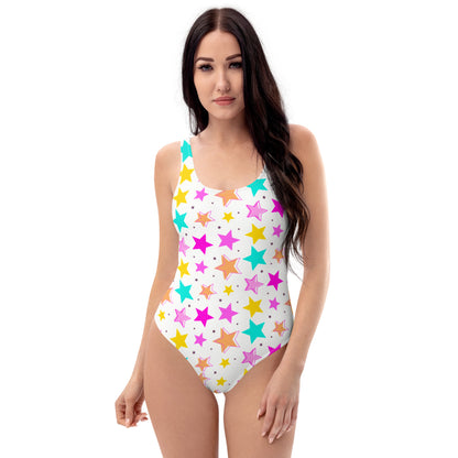 Colorful Stars 1PC Swimsuit