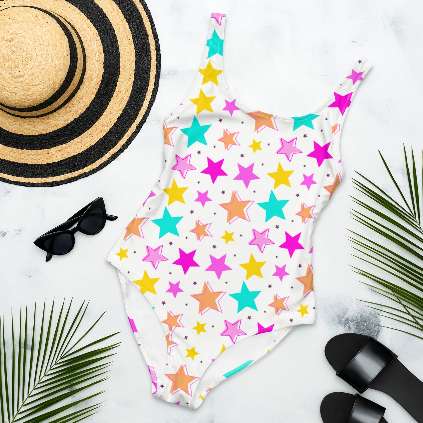 Colorful Stars 1PC Swimsuit