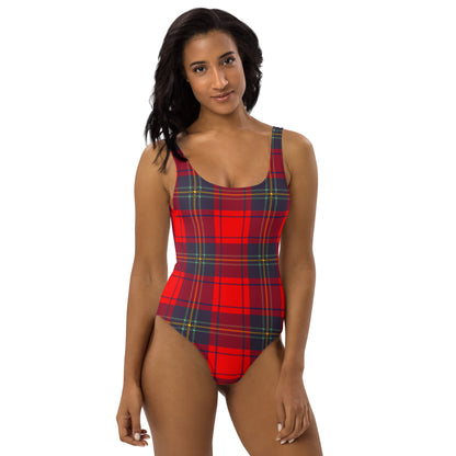 Red Plaid 1PC Swimsuit