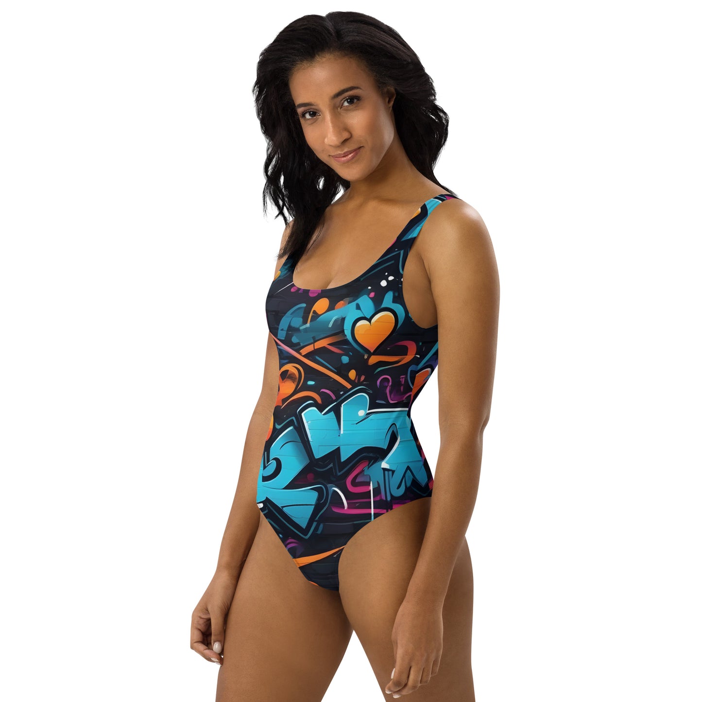 Bad Neighborhood Graffiti Art 1PC Swimsuit