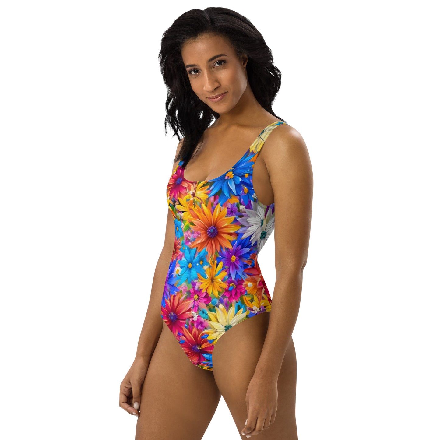 Explosion of Flowers 1PC Swimsuit