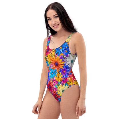 Explosion of Flowers 1PC Swimsuit