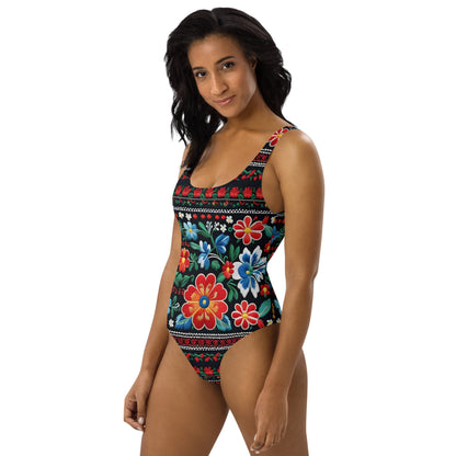 Positive Floral 1PC Swimsuit