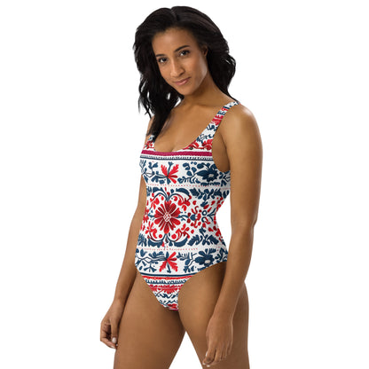 Beautiful Floral 1PC Swimsuit