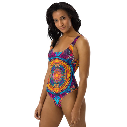 Beautiful Mandala Colorful 1PC Swimsuit