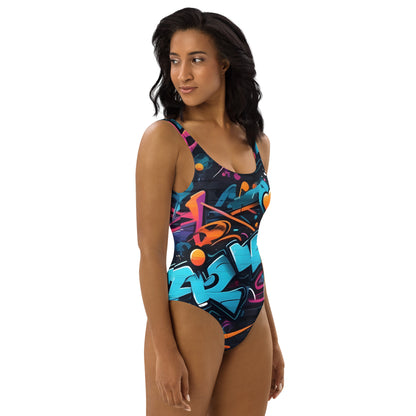 Bad Neighborhood Graffiti Art 1PC Swimsuit