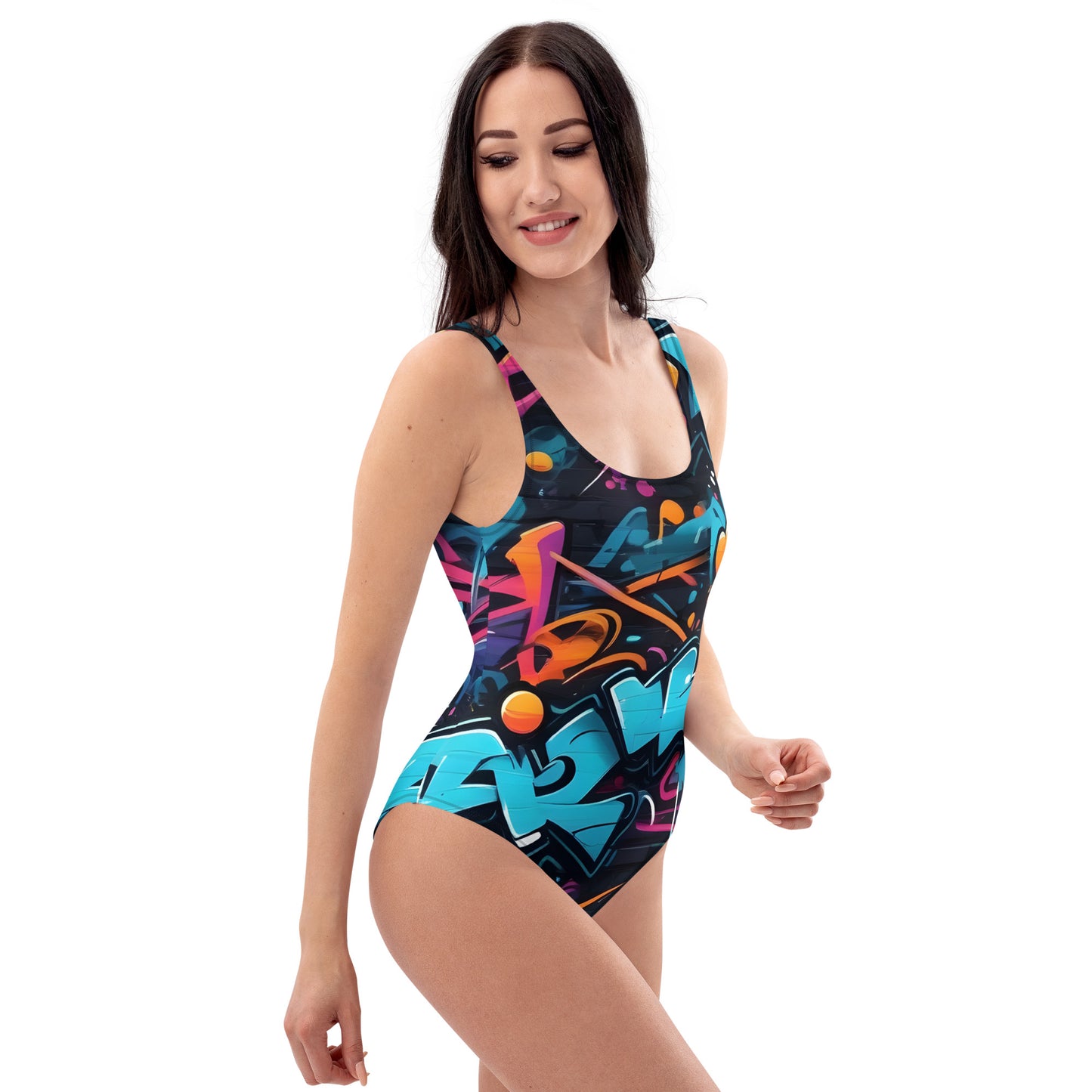 Bad Neighborhood Graffiti Art 1PC Swimsuit