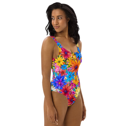 Explosion of Flowers 1PC Swimsuit