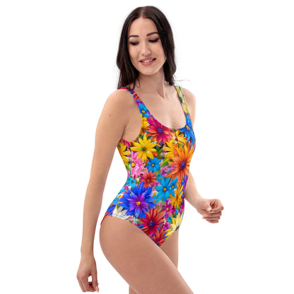 Explosion of Flowers 1PC Swimsuit