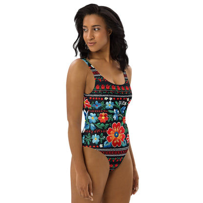 Positive Floral 1PC Swimsuit