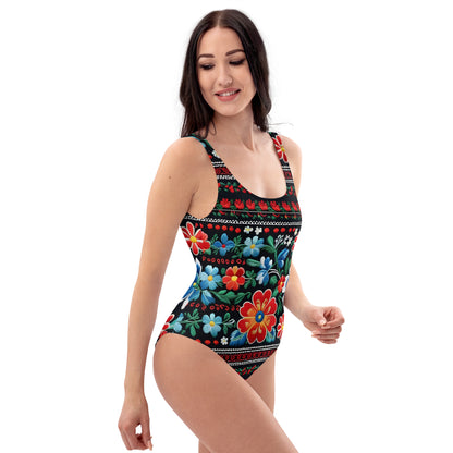 Positive Floral 1PC Swimsuit